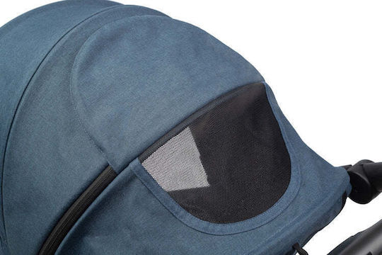 Caretero Apple Καρότσι Μωρού Kατάλληλο για Nεογέννητο Blue