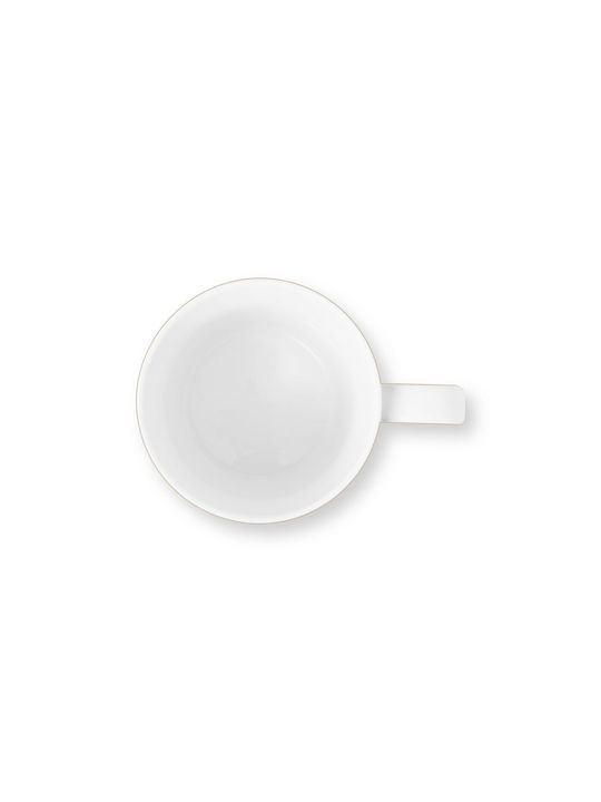 PiP Studio Love Birds Medallion Becher aus Porzellan Grün 250ml