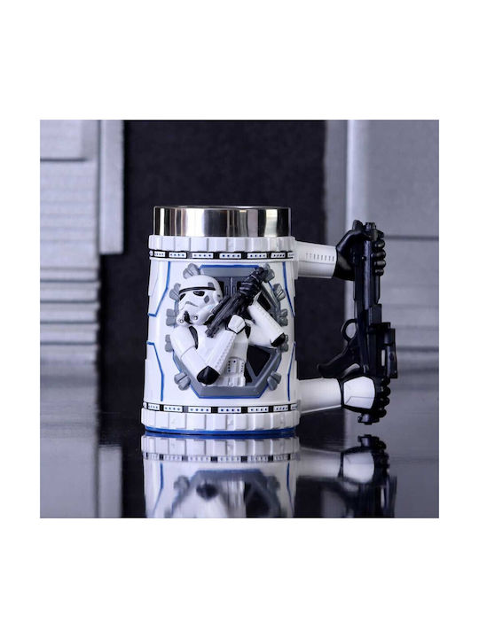 Nemesis Now Tankard Cană Ceramică Albă