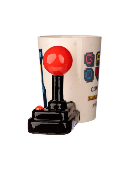 Puckator Game Over Joystick Mug Ceramic
