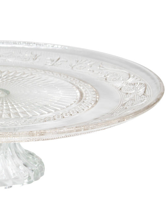 Keskor Cake Stand Transparent 33x33x9cm