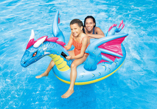 Intex Dragon Kinder-Equipment Weiterfahren Meeres mit Griffen Hellblau 201cm