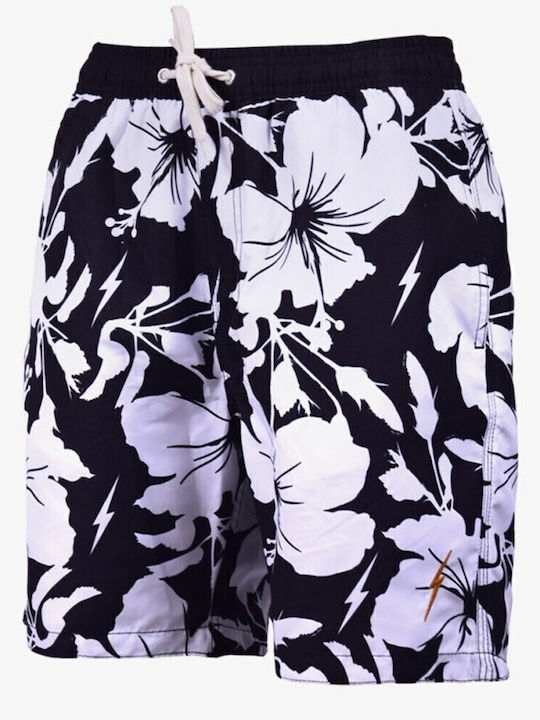 Men's Swimwear Shorts Moonless Night Floral