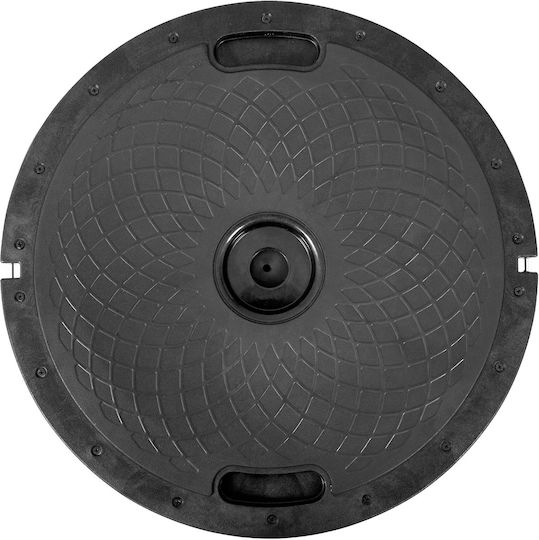 AMILA Balance Ball Black 60x60x23cm with Diameter 60cm 1pcs