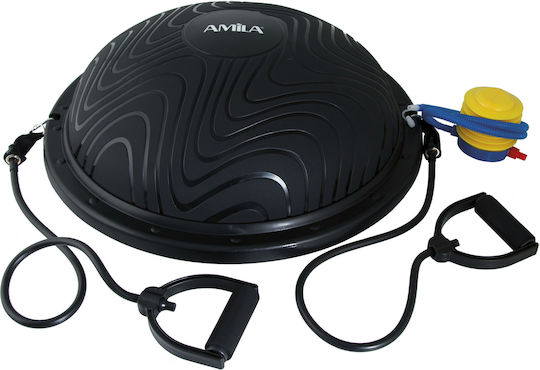 AMILA Balance Ball Black 60x60x23cm with Diameter 60cm 1pcs