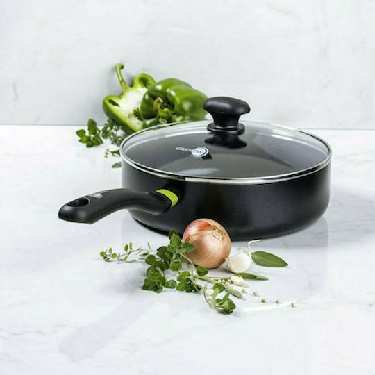 Green Pan Тиган С капачка от Алуминий Черно 24см