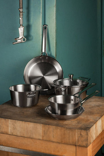 Cristel Stainless Steel Pan with Non-Stick Interior Coating 9cm