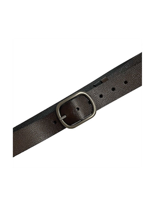 Ustyle Men's Artificial Leather Wide Double Sided Belt Black