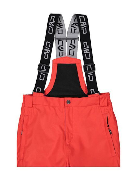 CMP 3W15994-C649 Kids Dungarees for Ski & Snowboard Red