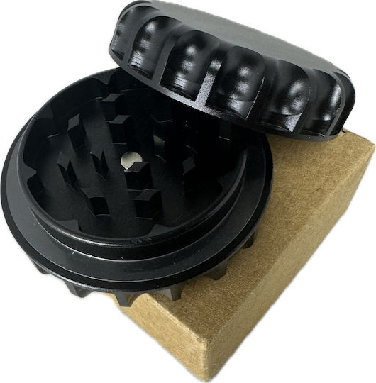 Τριφτησ-grinder Μεταλλικος 60χ28mm Μιας Θεσης Μαγνητικος Μαυρος