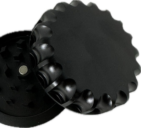 Τριφτησ-grinder Μεταλλικος 60χ28mm Μιας Θεσης Μαγνητικος Μαυρος