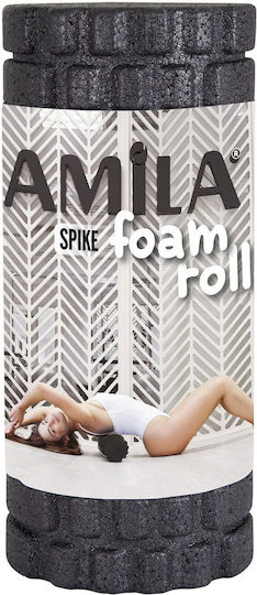 AMILA Κύλινδρος Μασάζ Μαύρος 32cm