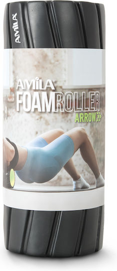 AMILA Κύλινδρος Μασάζ Μαύρος 14cm