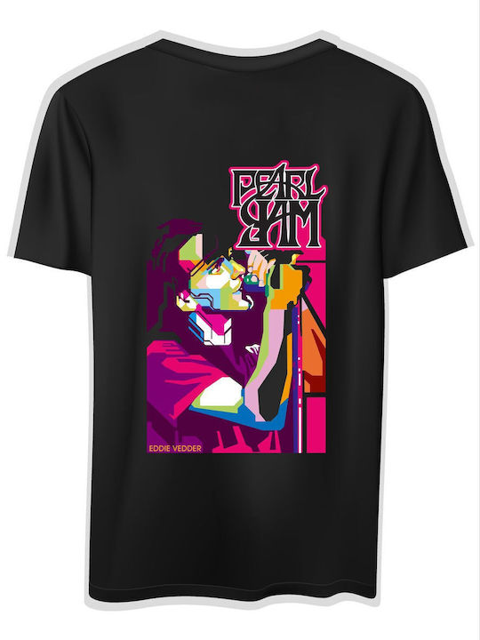 T-shirt Eddie Vedder Pearl Jam Rock Avenue 150091013 Black