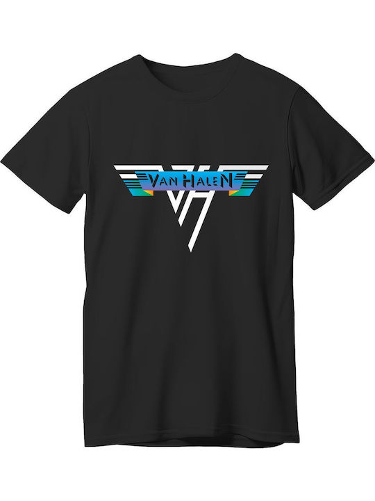 Van Halen One Logo Art Rock Avenue Black T-shirt