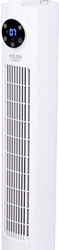 Adler Ανεμιστήρας Πύργος 60W με Τηλεχειριστήριο Λευκός