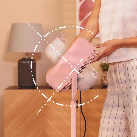 Cecotec Energysilence 250 Classicstyle Вентилатор Стоящ Вентилатор 25W Диаметър на Вентилатора 25cm Розов