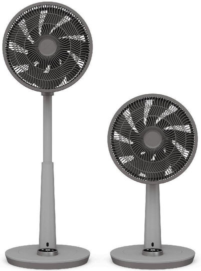 Duux DXCF27 Ανεμιστήρας Ορθοστάτης 19W Διαμέτρου 34cm με Τηλεχειριστήριο Γκρι