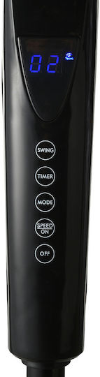 Estia Abel Pedestal Fan 60W 40cm Diameter with Remote Control Black