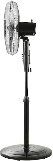 Estia Abel Pedestal Fan 60W 40cm Diameter with Remote Control Black