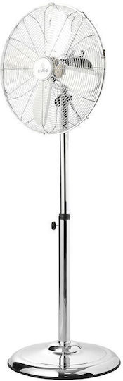 Estia Retroflow Fan Pedestal 50W Diameter 40cm Silver