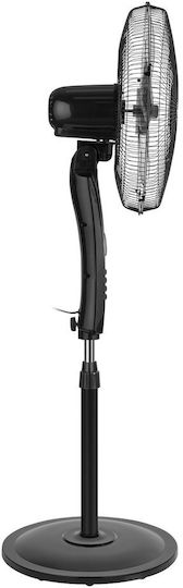 Teesa Ventilator Pe Piedestal 50W Diametru 43cm Cu Telecomandă Negru