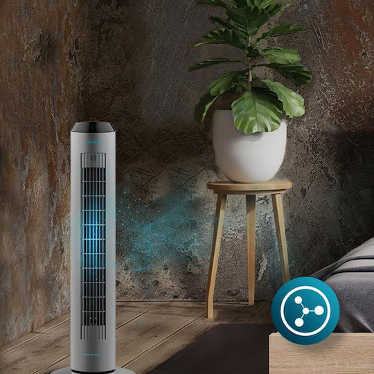 Cecotec EnergySilence 8190 Skyline Ionic Ventilator Turm 60W mit Fernbedienung Schwarze