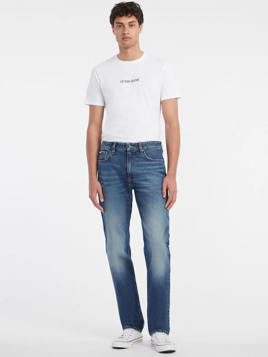 Pantalon De Blugi Pentru Bărbați Straight Albastru