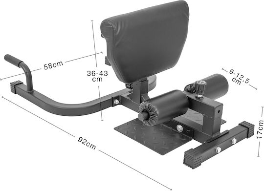 AMILA Sissy Squat Abs Machine with Weights