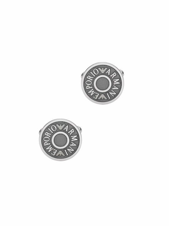 Emporio Armani Cufflinks of Steel Silver