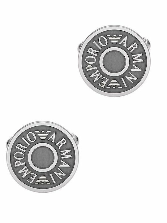 Emporio Armani Мансети от Inox в Сребрист Цвят