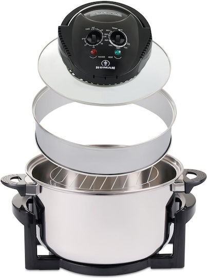 Human HU-412 Halogen Oven Cooker 11lt Black