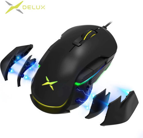 Delux M627S Gaming Ποντίκι 16000 DPI Μαύρο