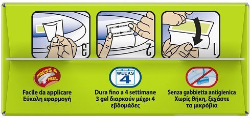 Duck Fresh Patch 5 σε 1 Lime Block Toilet 3x27gr