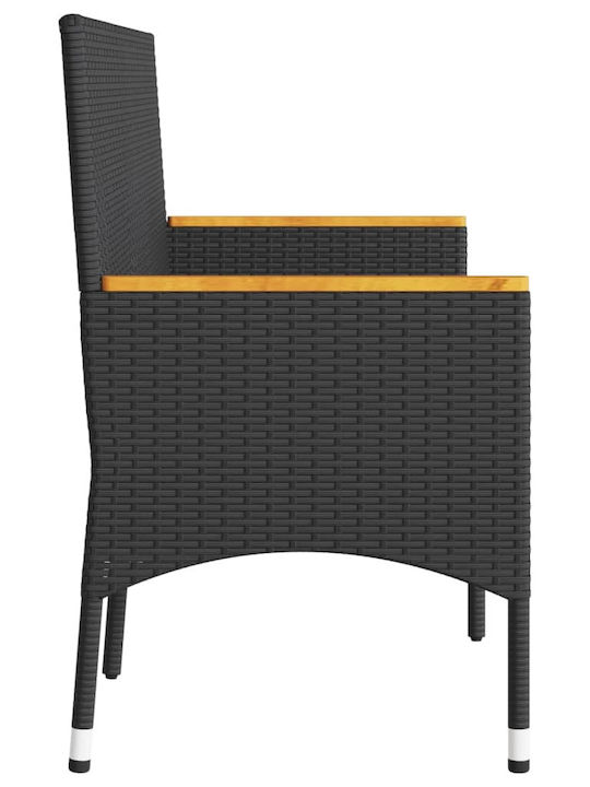 Baumsessel-Sofa Außenbereich Rattan mit Kissen 140x54x85cm