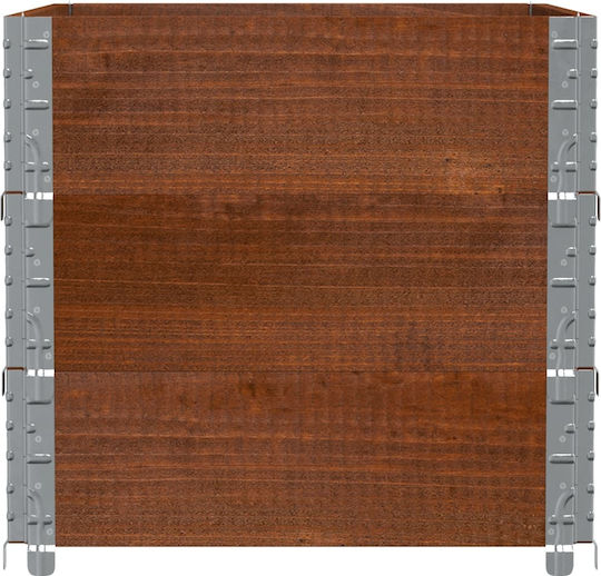 vidaXL Ζαρντινιέρα Ξύλινη Καφέ 80x60x60.5εκ.