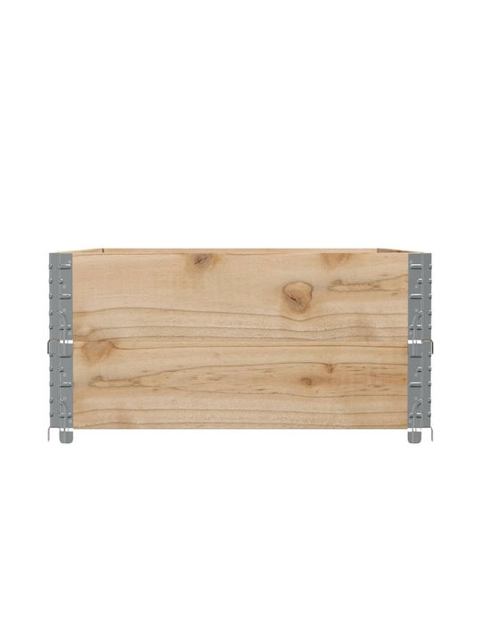 vidaXL Кутия за саксии Дърво Бял 120x80x41см.