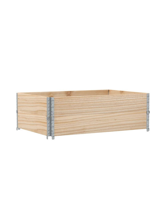 vidaXL Кутия за саксии Дърво Бял 120x80x41см.