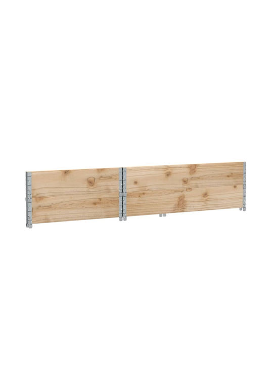 vidaXL Кутия за саксии Дърво Бял 120x80x41см.