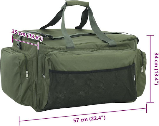 Waterproof Dark Green Fishing Bag Oxford Fabric 4009952 Green