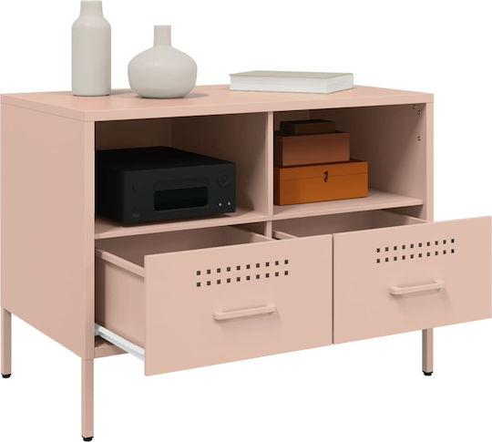 TV-Ständer Metall Rosa M68xB39xH50.5cm