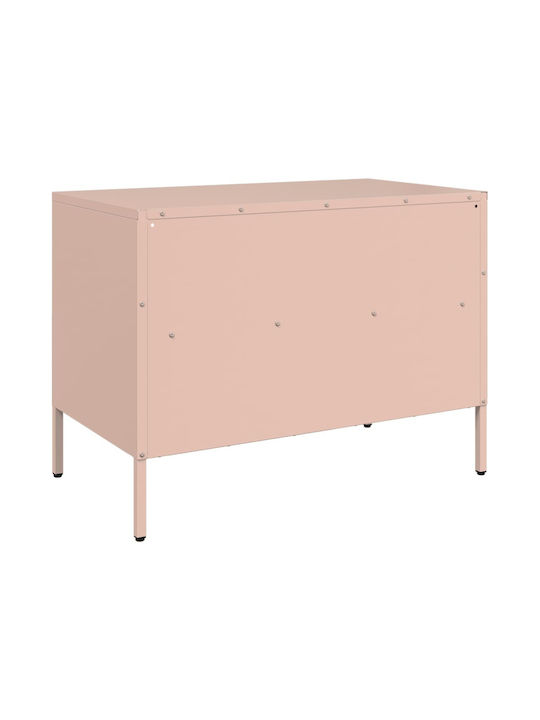 Έπιπλο Τηλεόρασης Μεταλλικό Ροζ Μ68xΠ39xΥ50.5cm