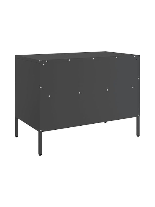 Stand TV Metalic Negru L68xA39xÎ50.5cm