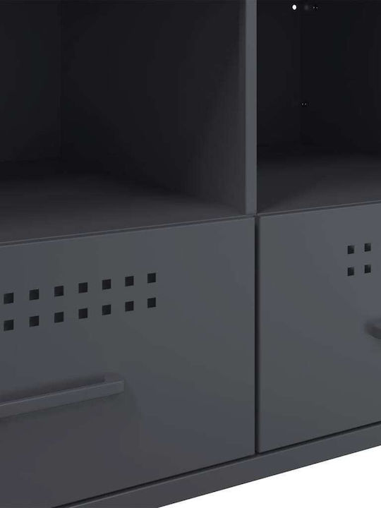 Έπιπλο Τηλεόρασης Μεταλλικό Ανθρακί Μ68xΠ39xΥ50.5cm