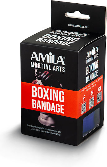 AMILA Martial Arts Hand Wrap 3m Blue 32040