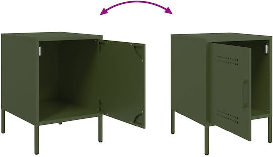 Комоди Метални Зелен 2бр 36x39x50.5см