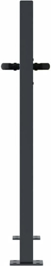 vidaXL Fence Gate from Bamboo in Gray Color 80cm x 1.05m