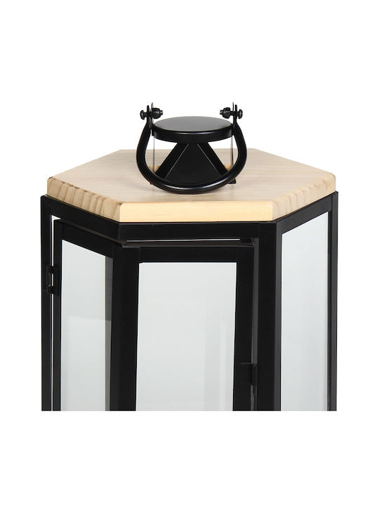 Keskor Floortop Metallic Lantern Black 18x16x30cm