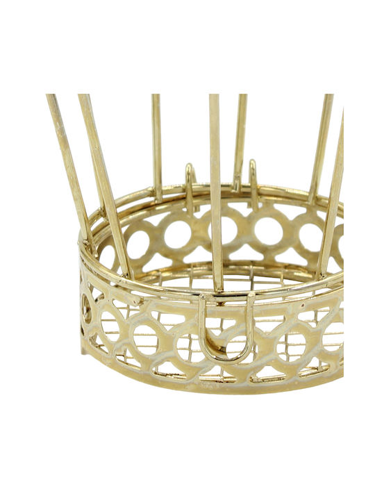 Keskor Decorative Space Crown made of Metallic 6.5x6.5x9.5cm 1pcs