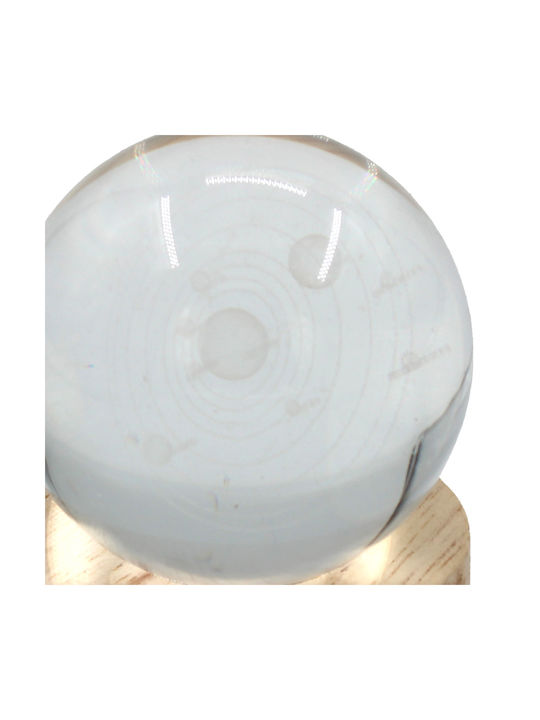 Keskor Διακοσμητικό Φωτιστικό Galaxy LED Crystal Ball 6x6x7.5εκ.